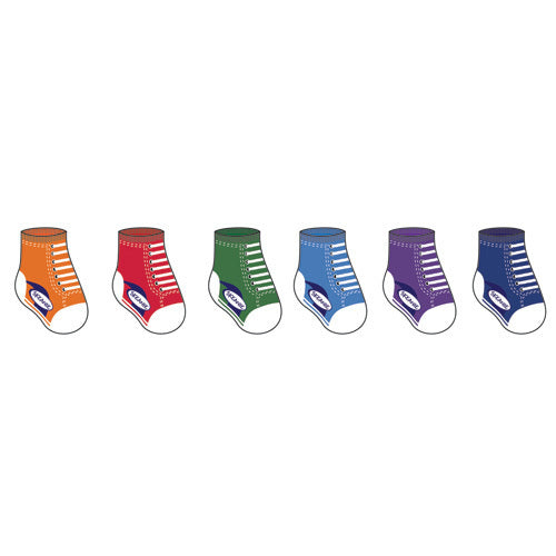 Baby Socks Sneakers 6 Pack (0-12 Months) - SKEANIE Shoes for Kids