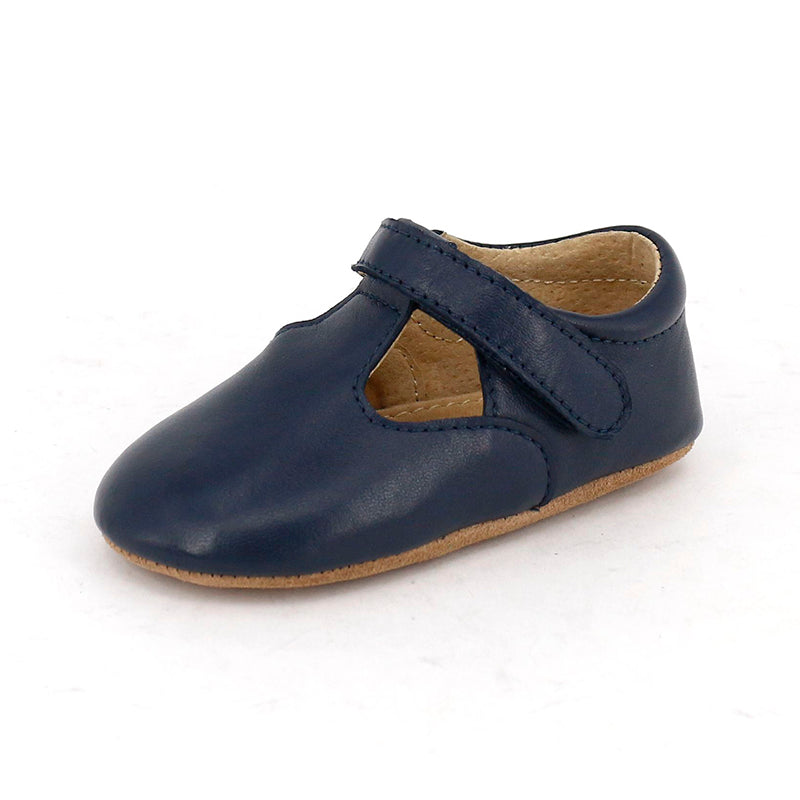 SKEANIE T-Bar Baby & Toddler First/Pre Walker Shoes Navy